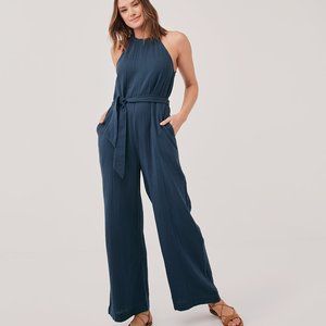 The Coastal Beach Halter Jumpsuit - Pact